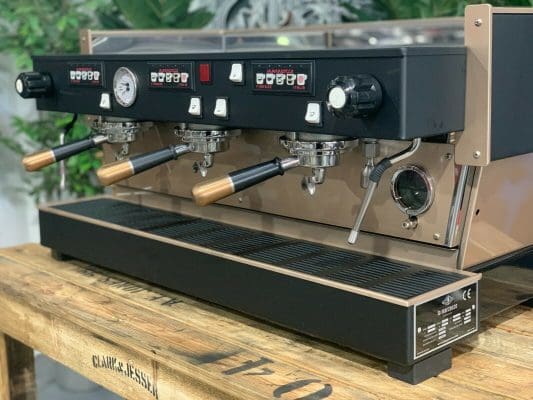 La Marzocco Linea Black & Rose - 3 Group Commercial Espresso Machine - Gold