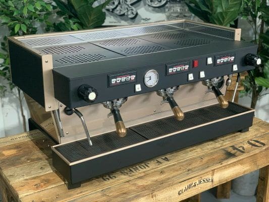 La Marzocco Linea Black & Rose - 3 Group Commercial Espresso Machine - Gold