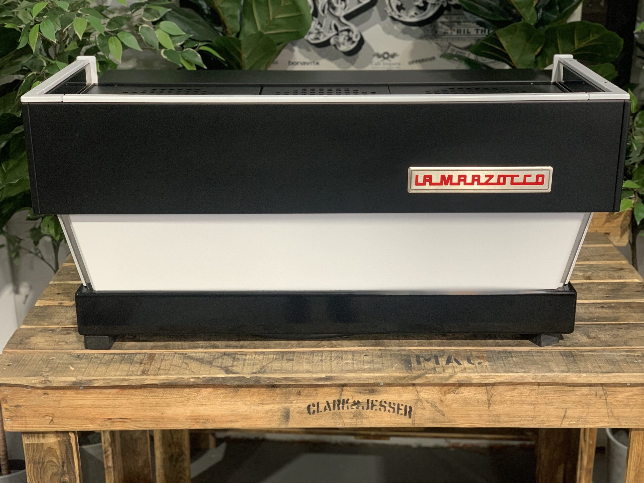 La Marzocco Linea Classic White - 3 Group Commercial Espresso Machine - Black