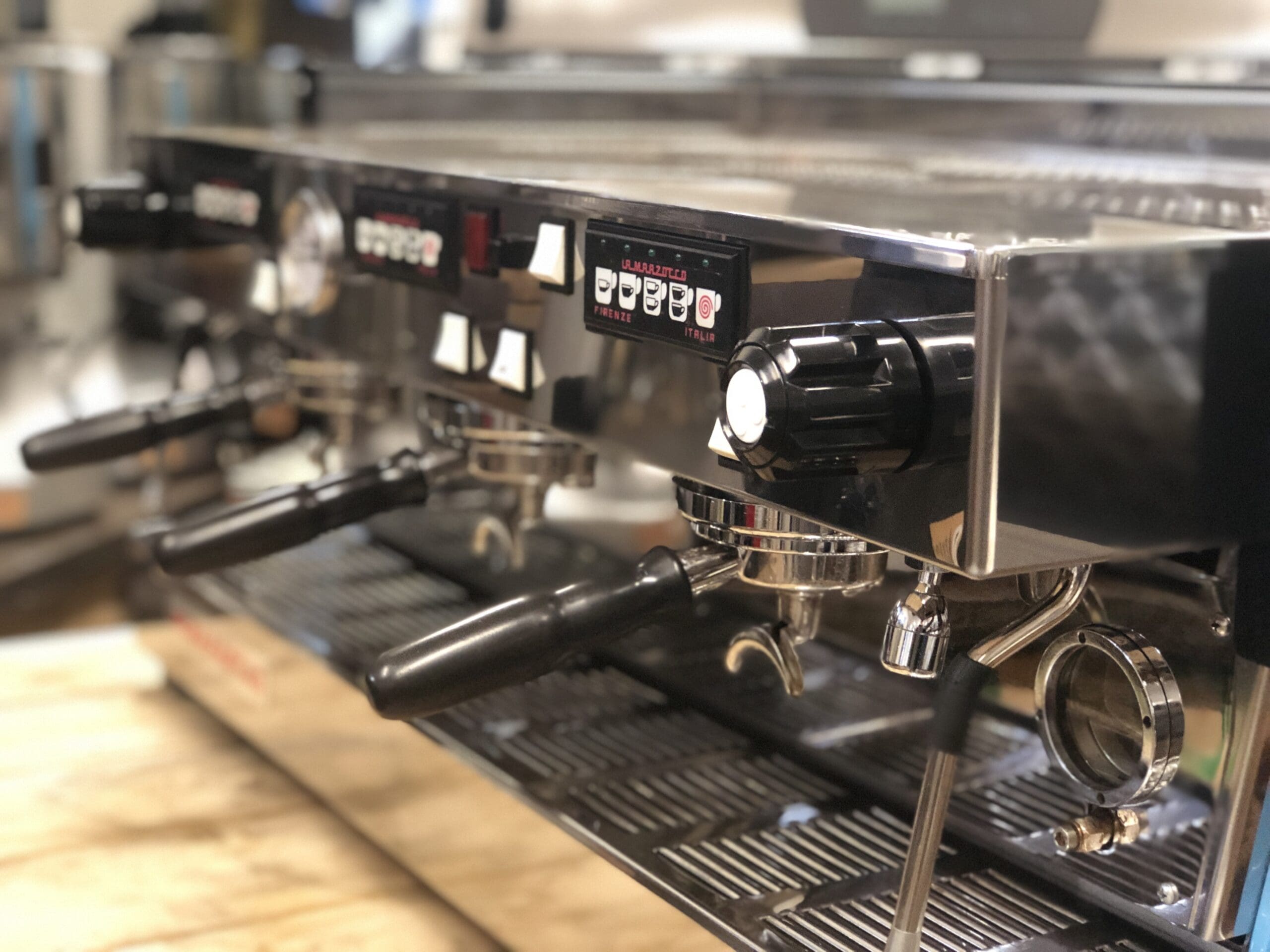 La Marzocco Linea Classic Baby - 3 Group Commercial Espresso Machine - Blue