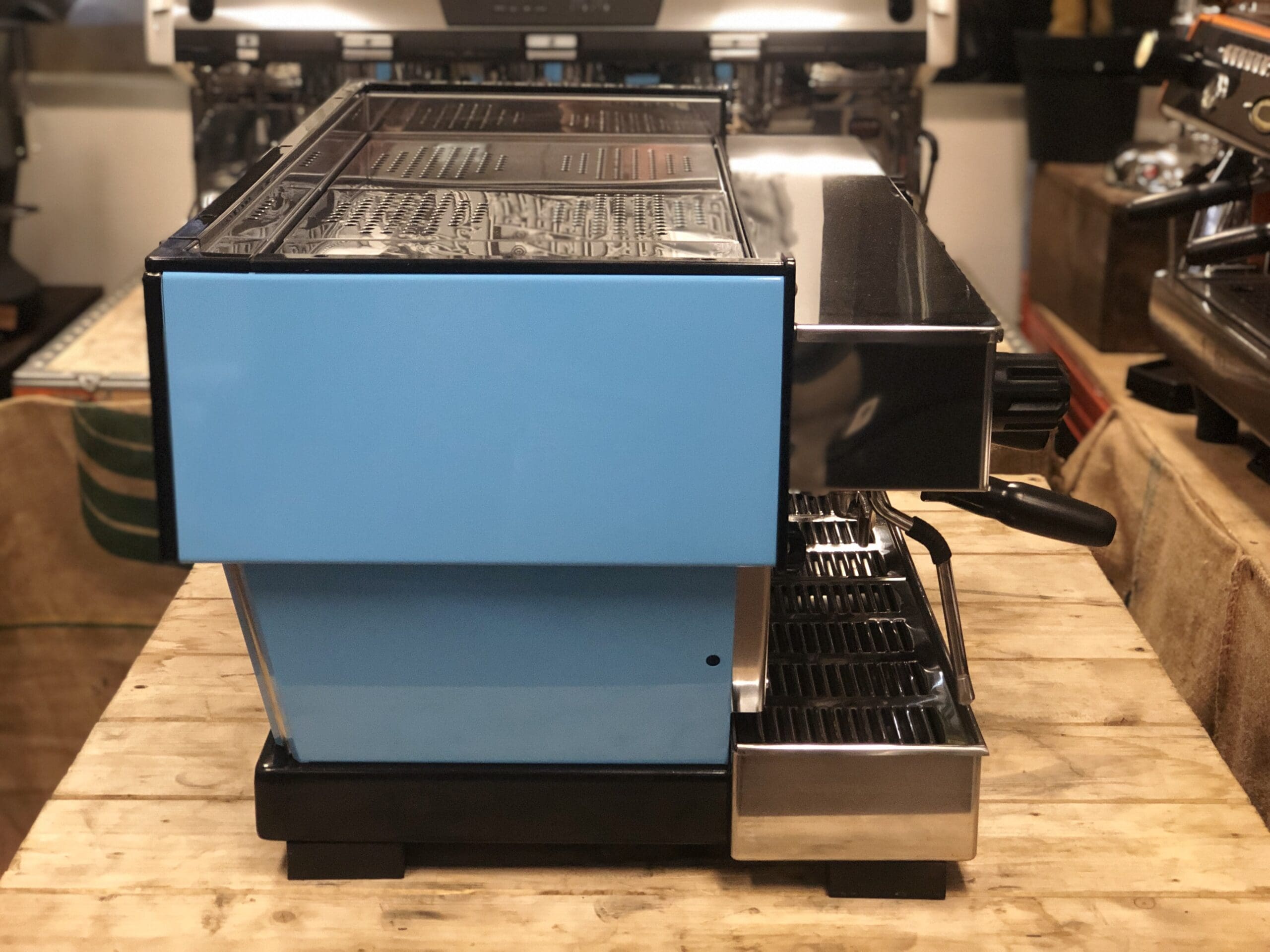 La Marzocco Linea Classic Baby - 3 Group Commercial Espresso Machine - Blue