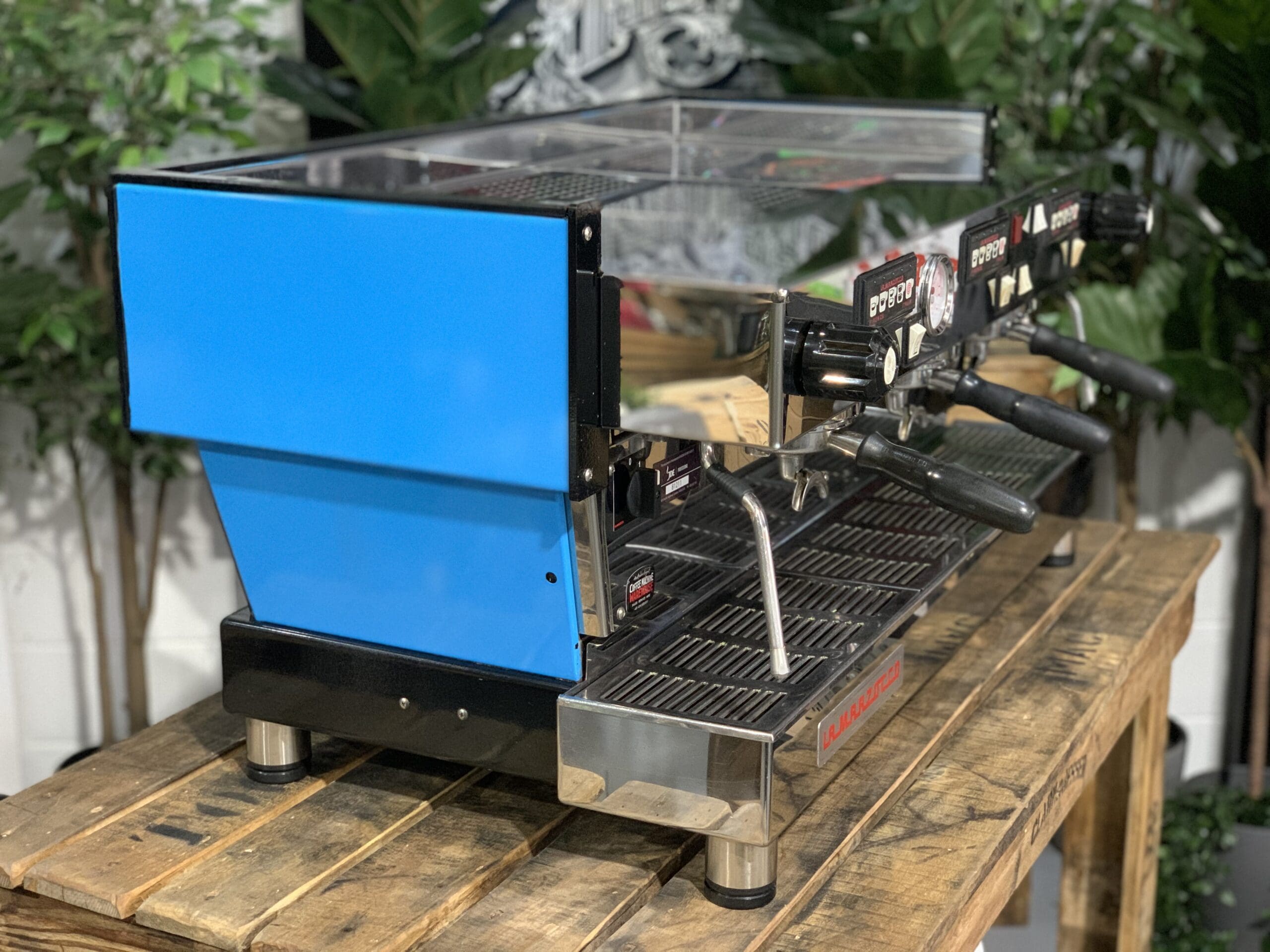 La Marzocco Linea Classic Bright - 3 Group Commercial Espresso Machine - Blue