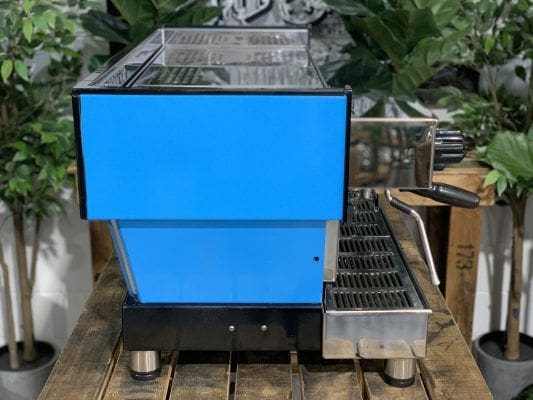 La Marzocco Linea Stainless Steel Bright - 3 Group Commercial Espresso Machine - Blue