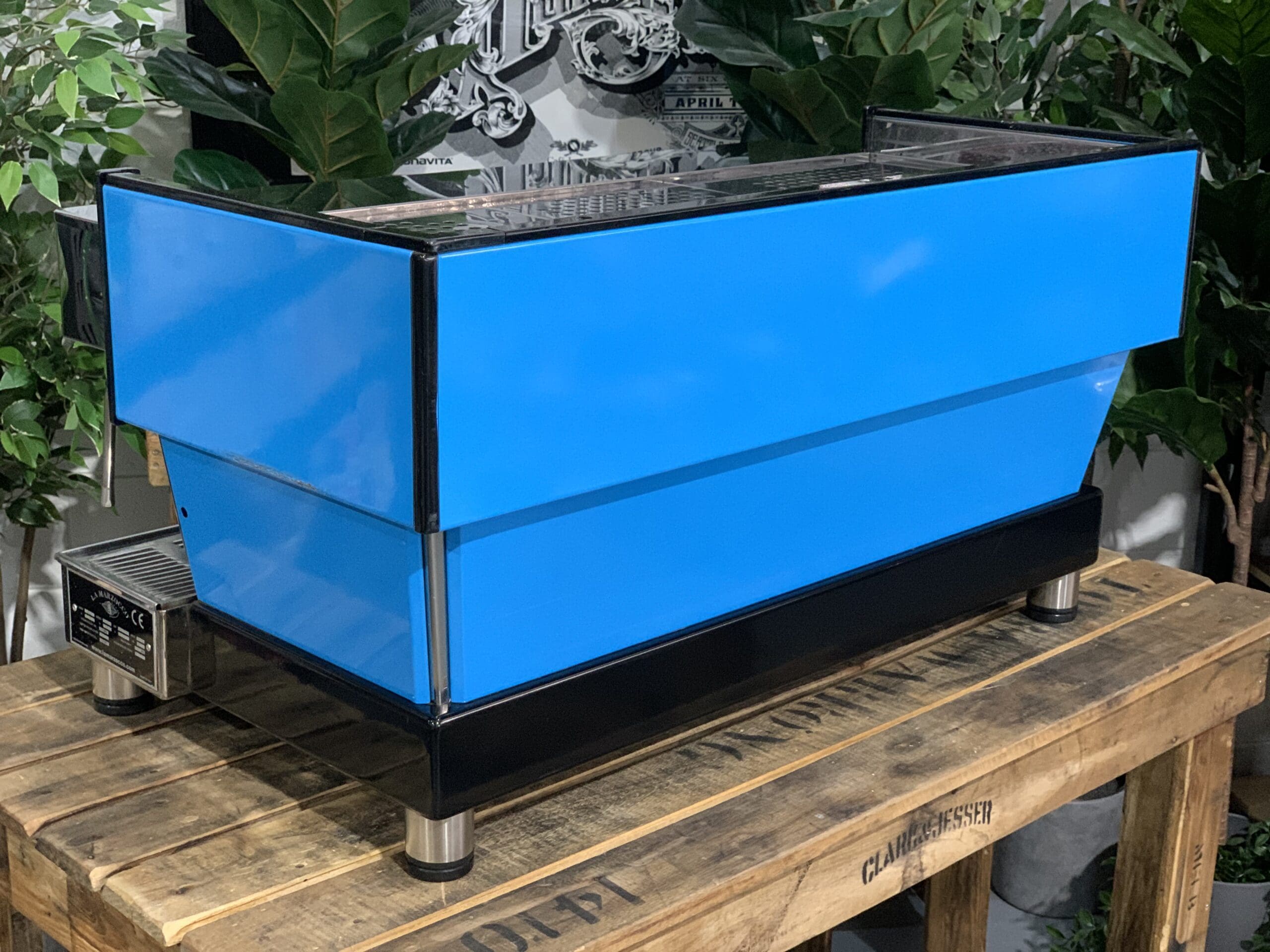 La Marzocco Linea Classic Bright - 3 Group Commercial Espresso Machine - Blue