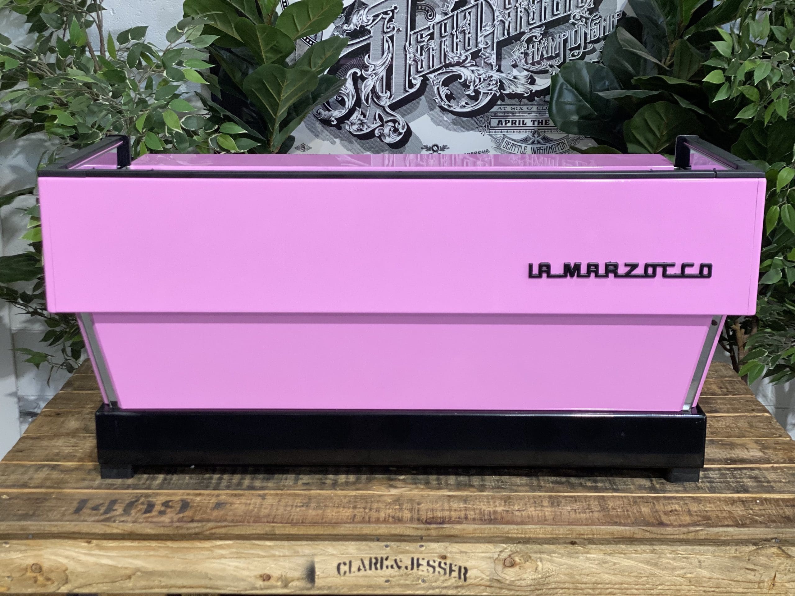 La Marzocco Linea Classic Contemporary - 3 Group Commercial Espresso Machine - Pink