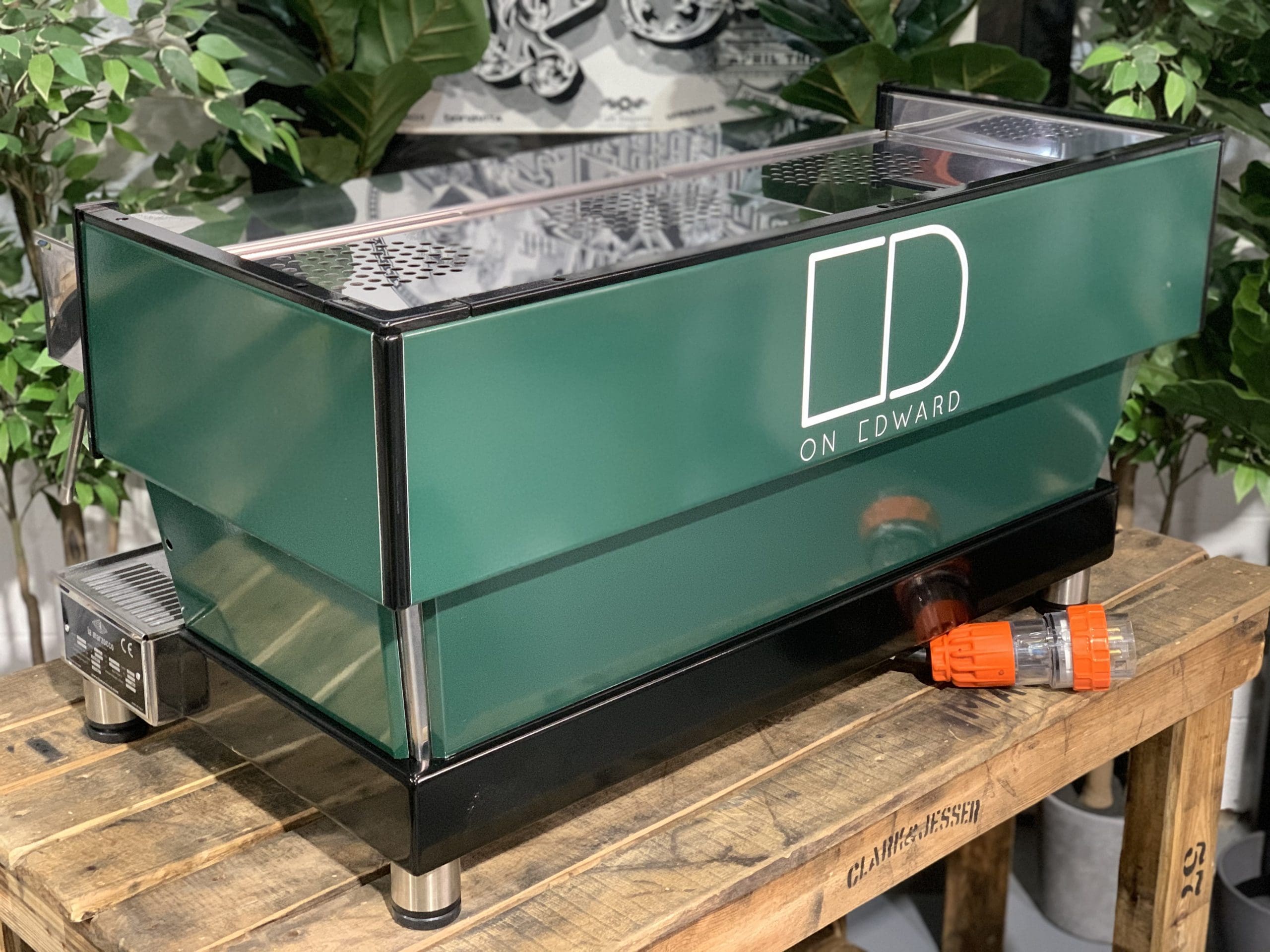 La Marzocco Linea Dark - 3 Group Commercial Espresso Machine - Green