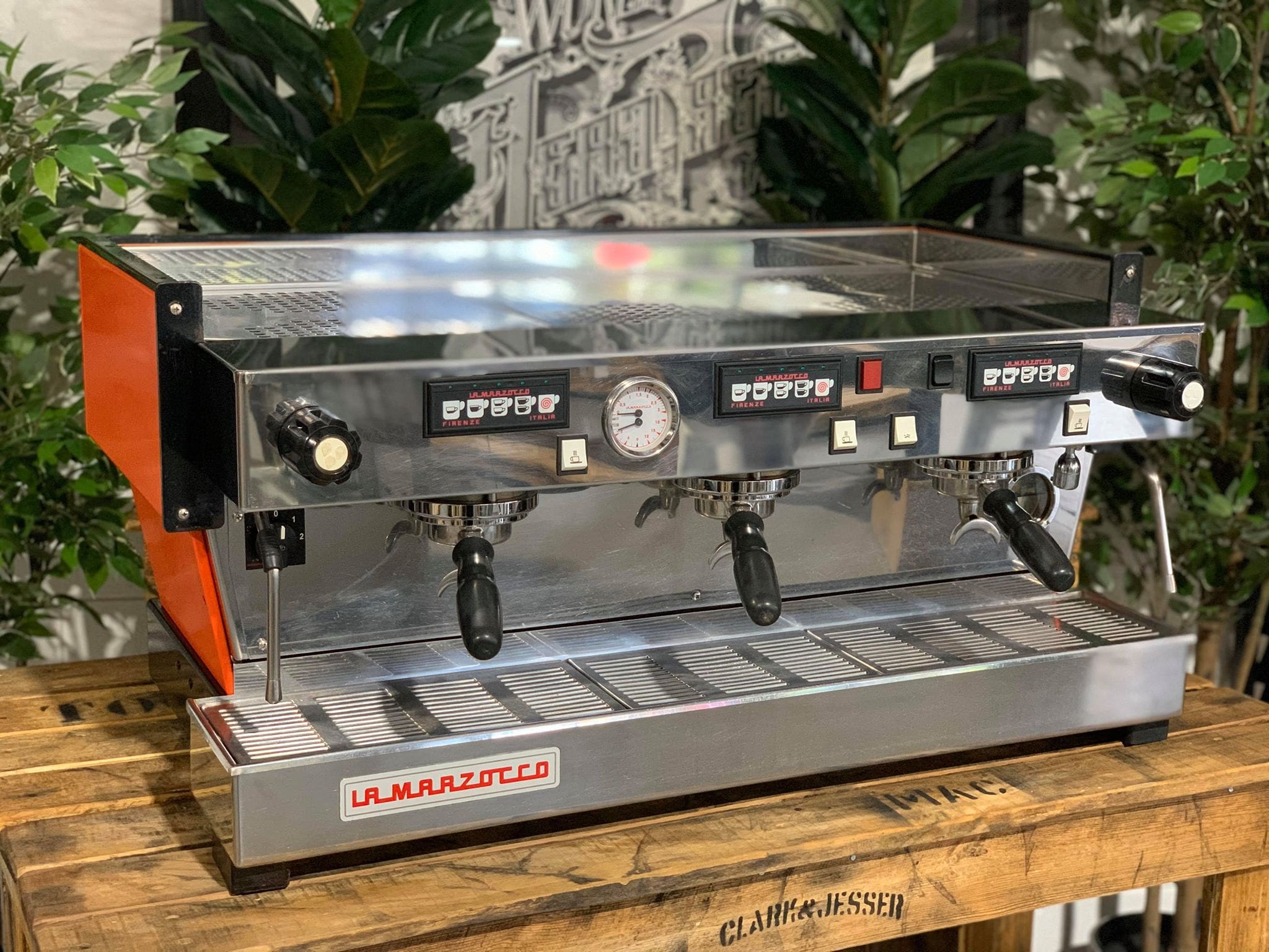 La Marzocco Linea - 3 Group Commercial Espresso Machine - Orange
