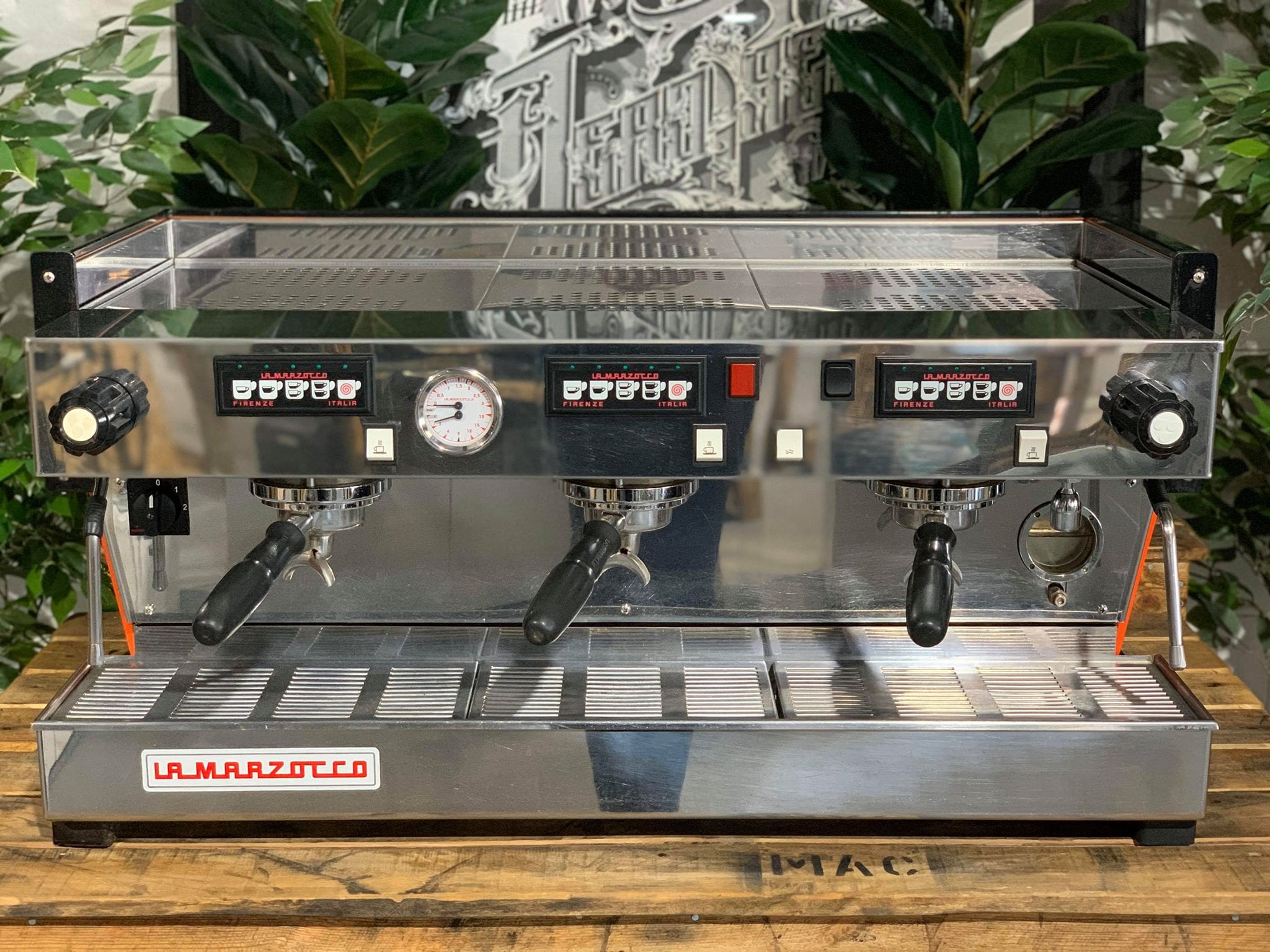 La Marzocco Linea Classic - 3 Group Commercial Espresso Machine - Orange