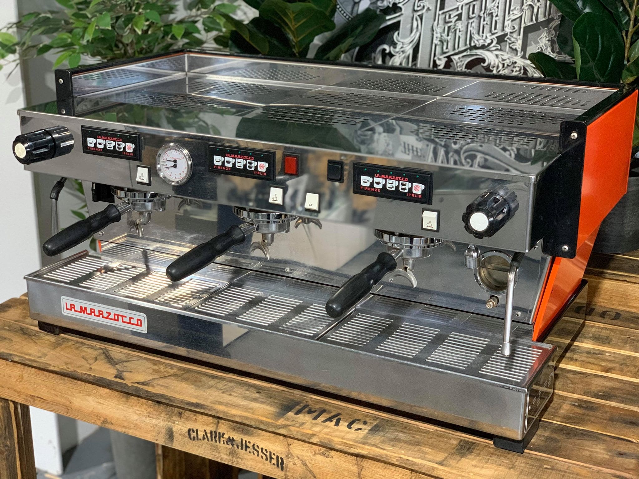 La Marzocco Linea Classic - 3 Group Commercial Espresso Machine - Orange
