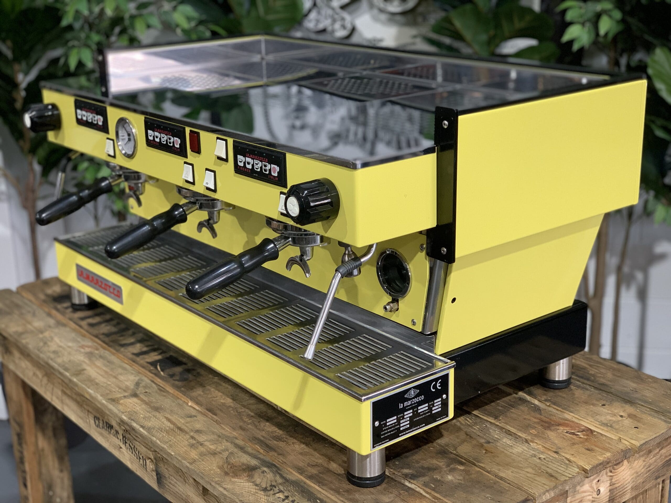 La Marzocco Linea Classic Lego - 3 Group Commercial Espresso Machine - Yellow