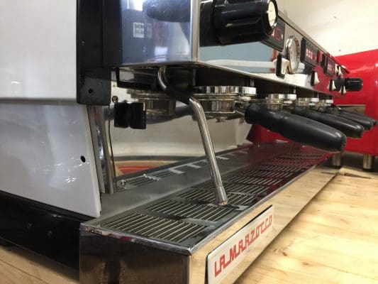 La Marzocco Linea with Chrono Touch Pads - 4 Group Commercial Espresso Machine - White