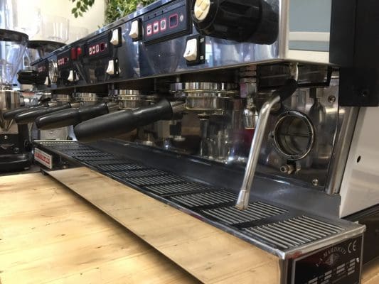 La Marzocco Linea with Chrono Touch Pads - 4 Group Commercial Espresso Machine - White