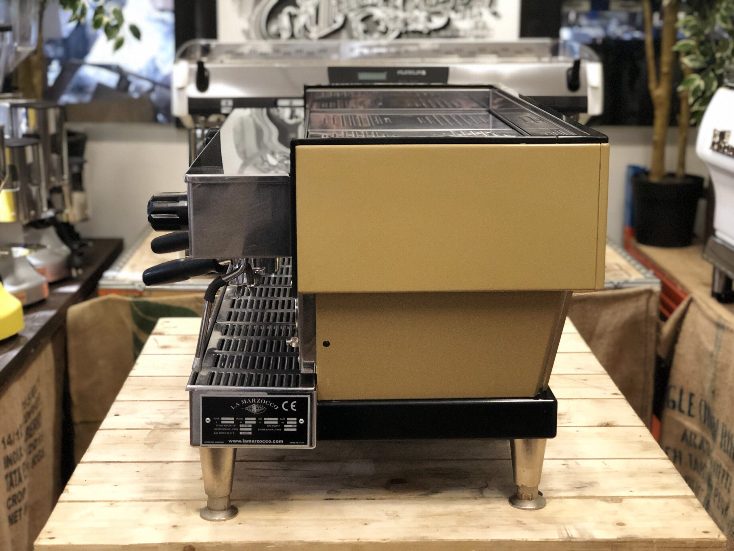 La Marzocco Linea Classic Golden - 3 Group Commercial Espresso Machine - Brown