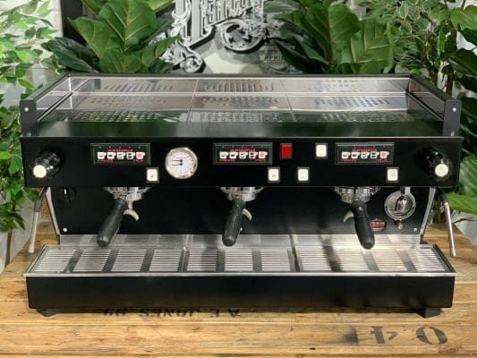 La Marzocco Linea Classic Black on - 3 Group Commercial Espresso Machine - Black