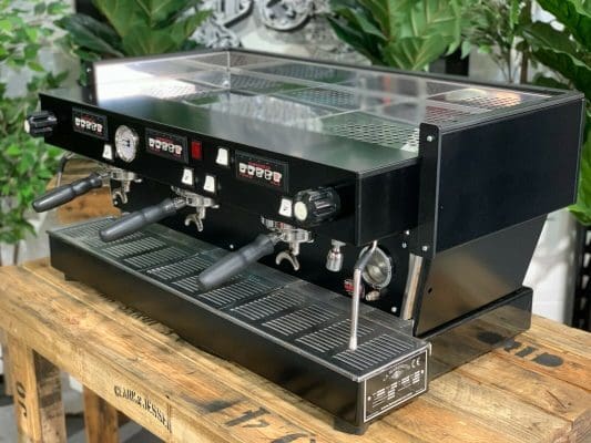 La Marzocco Linea Classic Black on - 3 Group Commercial Espresso Machine - Black