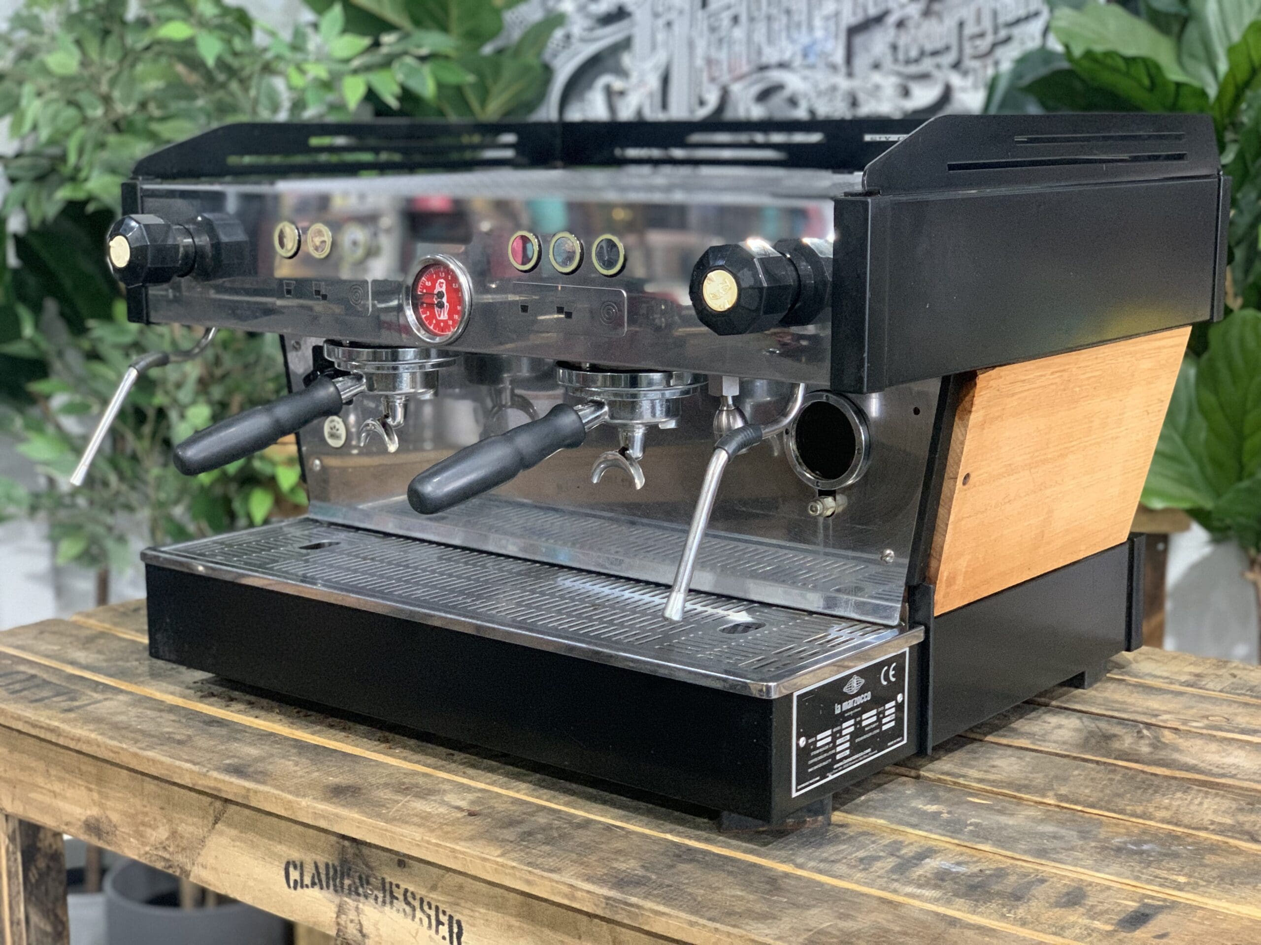 La Marzocco Linea PB Custom Wood 2 Group Black