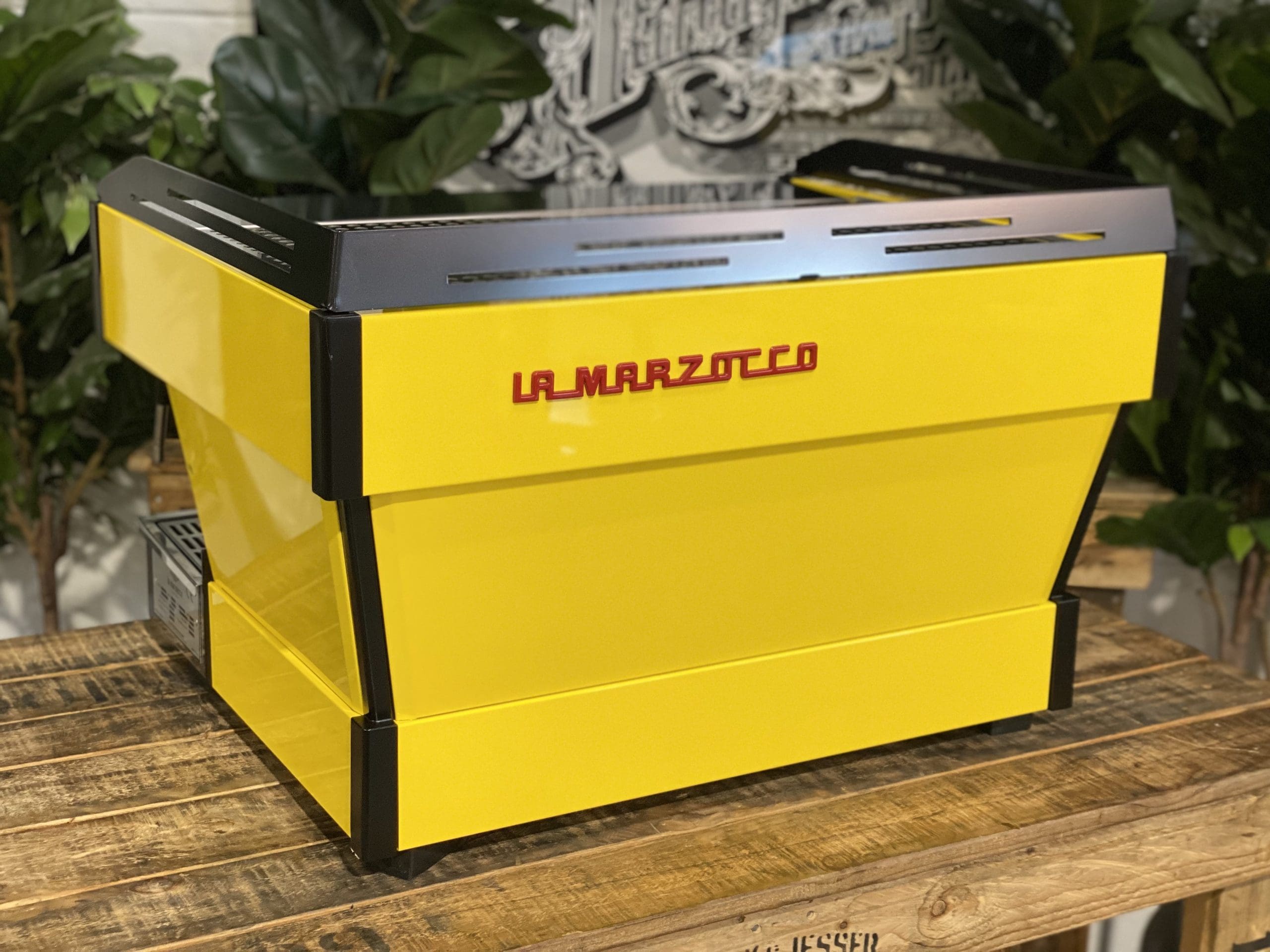La Marzocco Linea PB 2 Group Yellow & Black Espresso Coffee Machine - 35410
