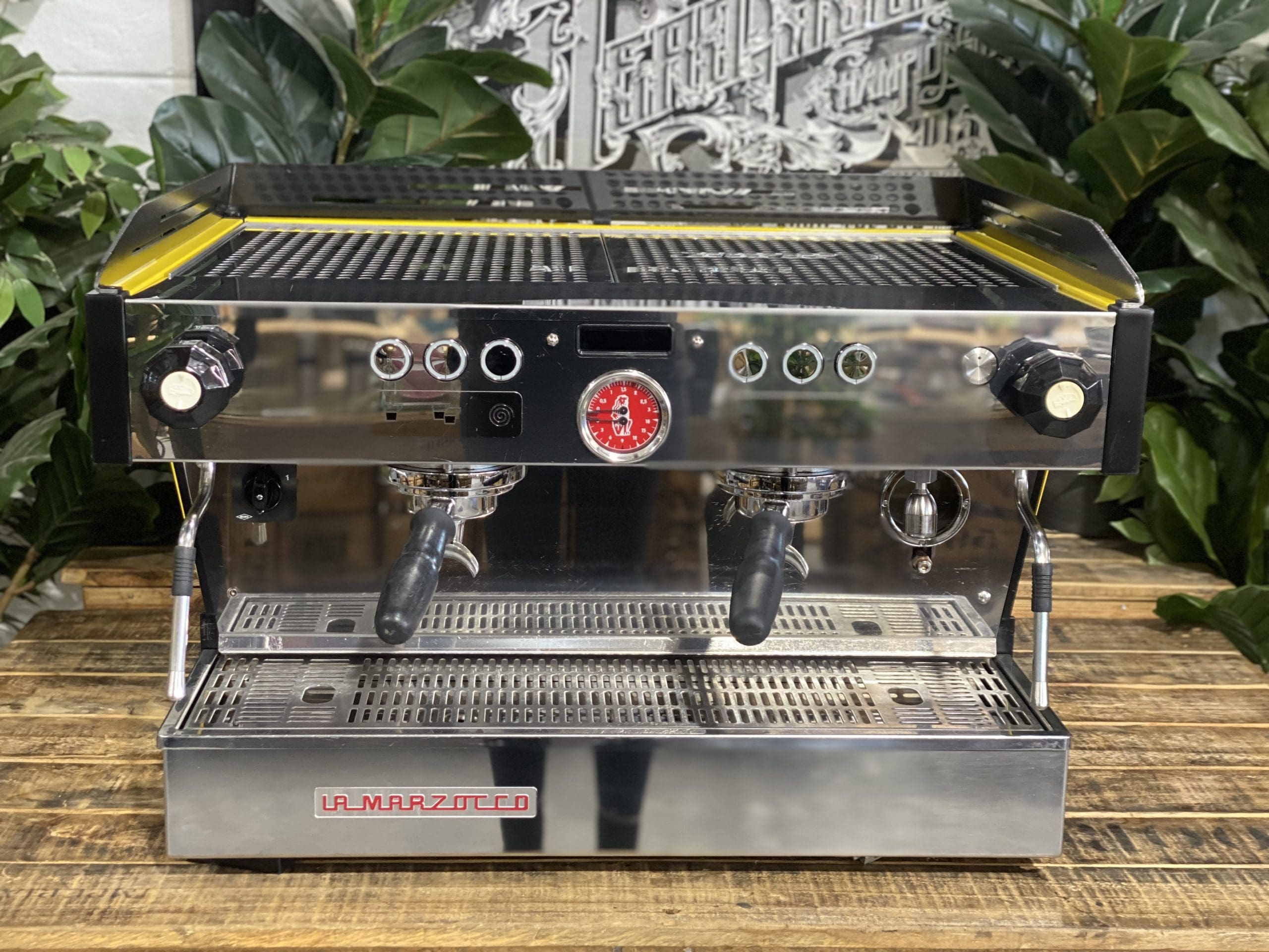 La Marzocco Linea PB 2 Group Yellow & Black Espresso Coffee Machine - 35410