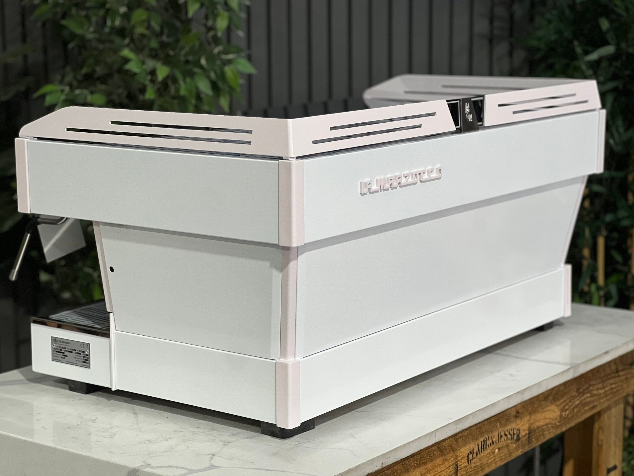 La Marzocco Linea PB White - 3 Group Commercial Espresso Machine - Pink