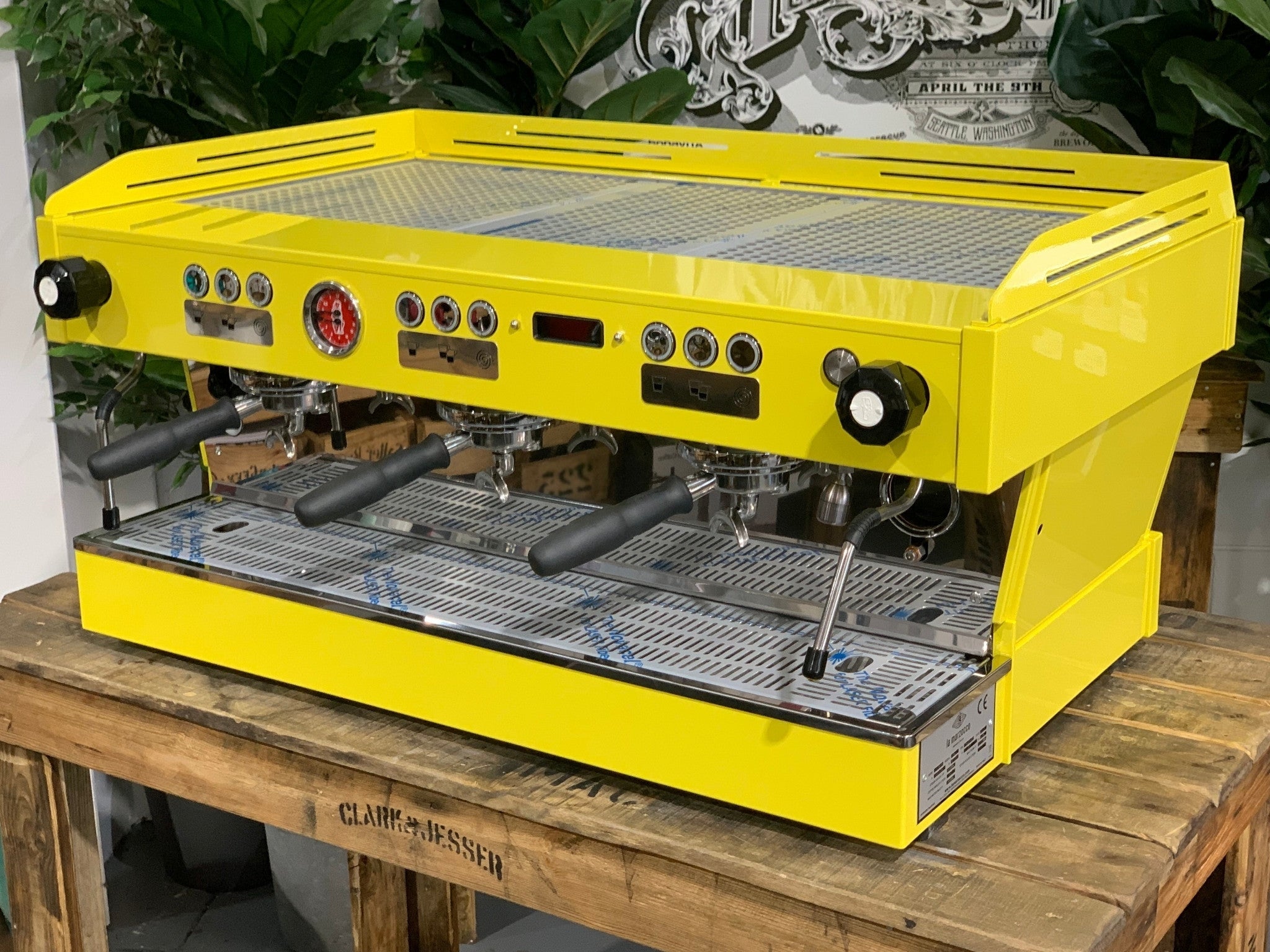 La Marzocco Linea PB - 3 Group Commercial Espresso Machine - Yellow