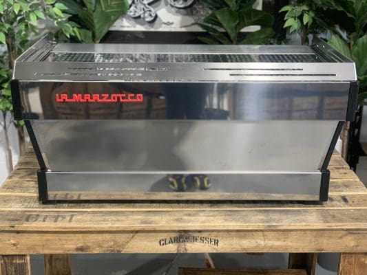 La Marzocco Linea PB Black w Handles - 3 Group Commercial Espresso Machine - Timber