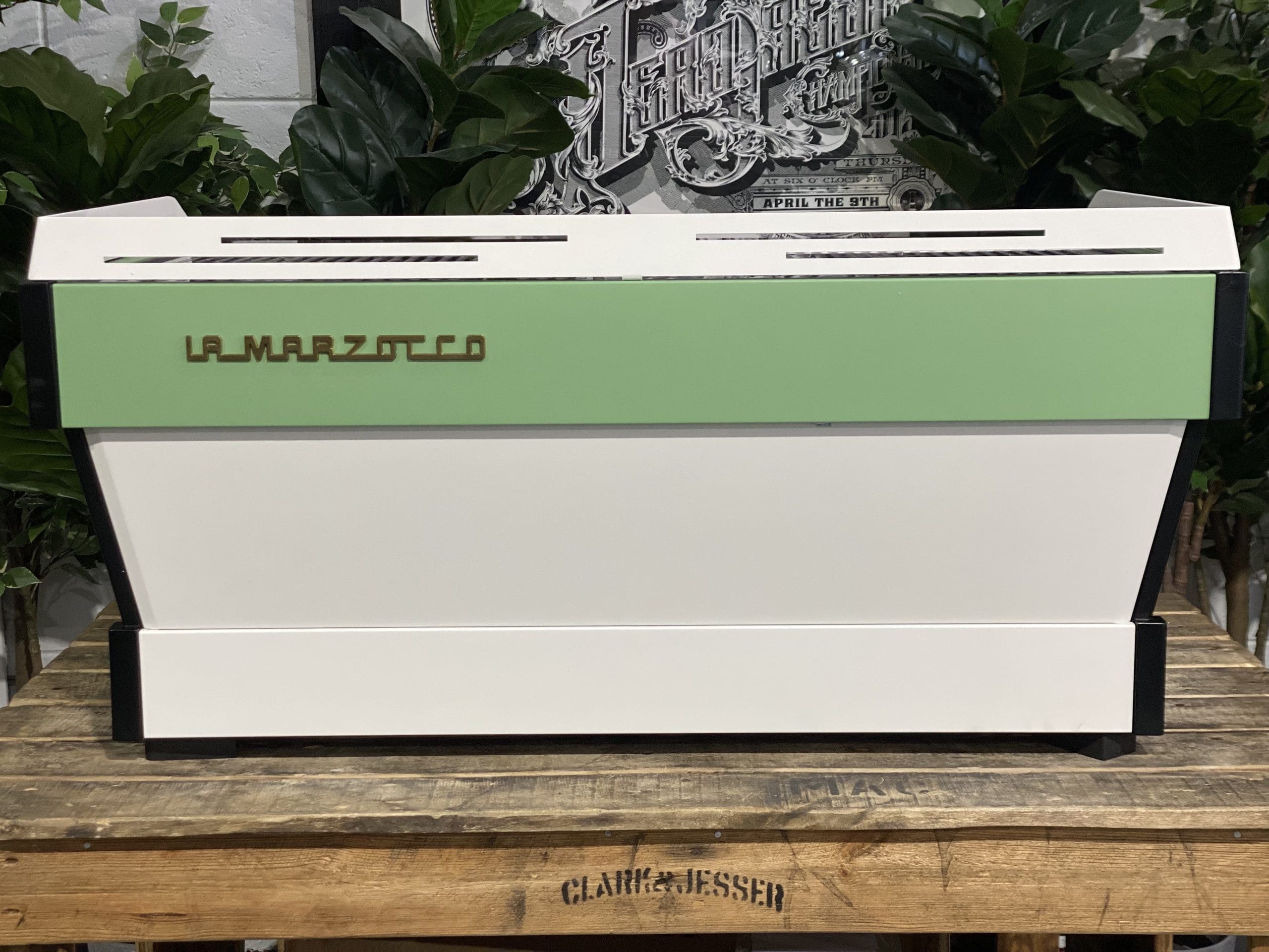 La Marzocco Linea PB 3 Group Green & White Espresso Coffee Machine - 33565
