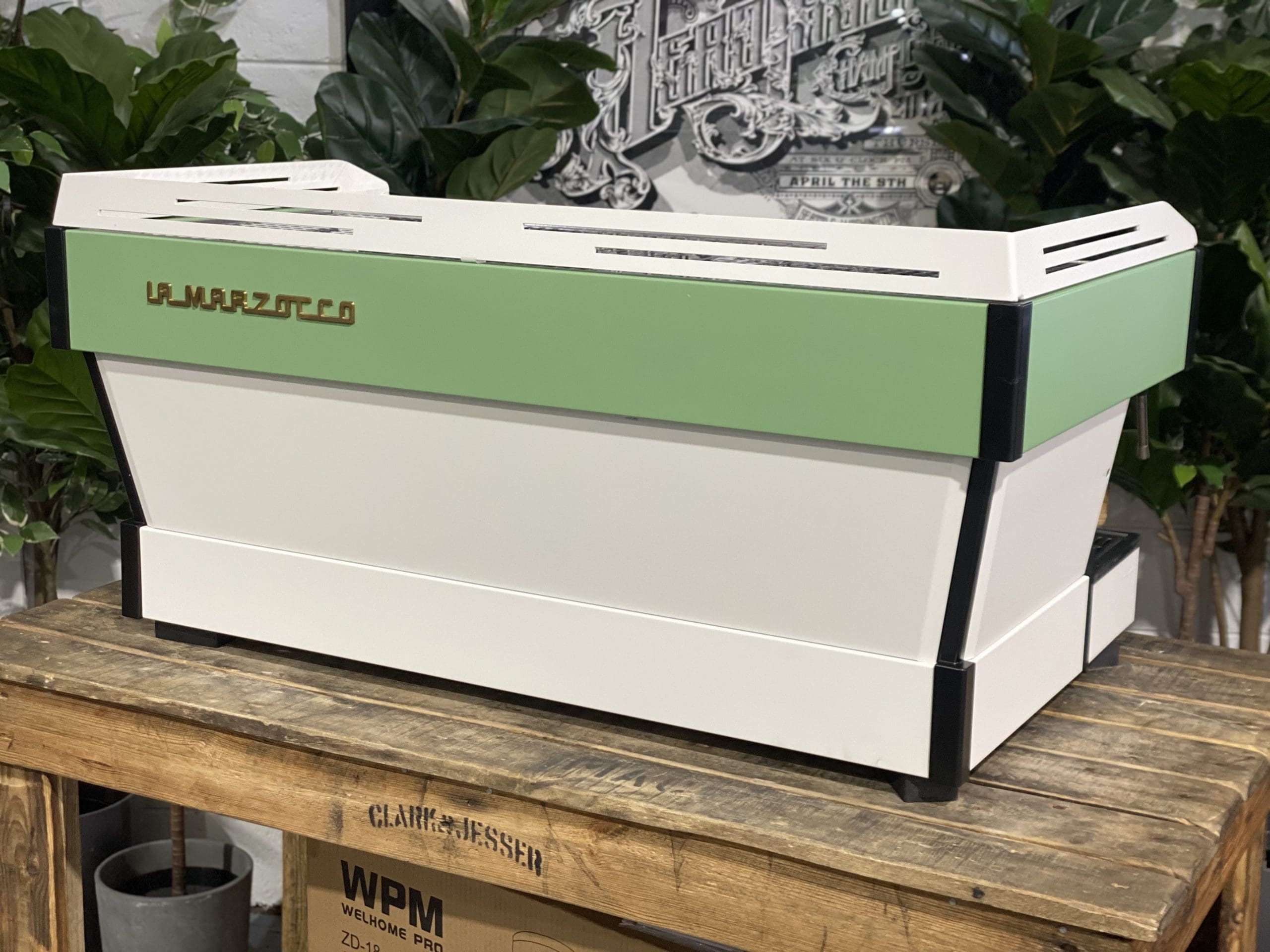 La Marzocco Linea PB Green - 3 Group Commercial Espresso Machine - White