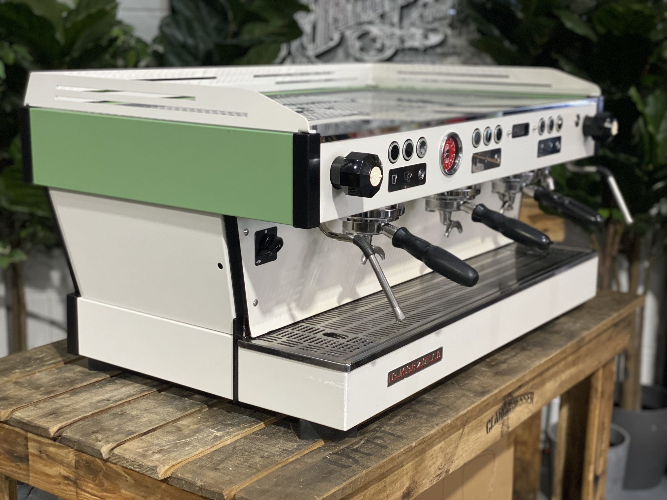 La Marzocco Linea PB Green - 3 Group Commercial Espresso Machine - White