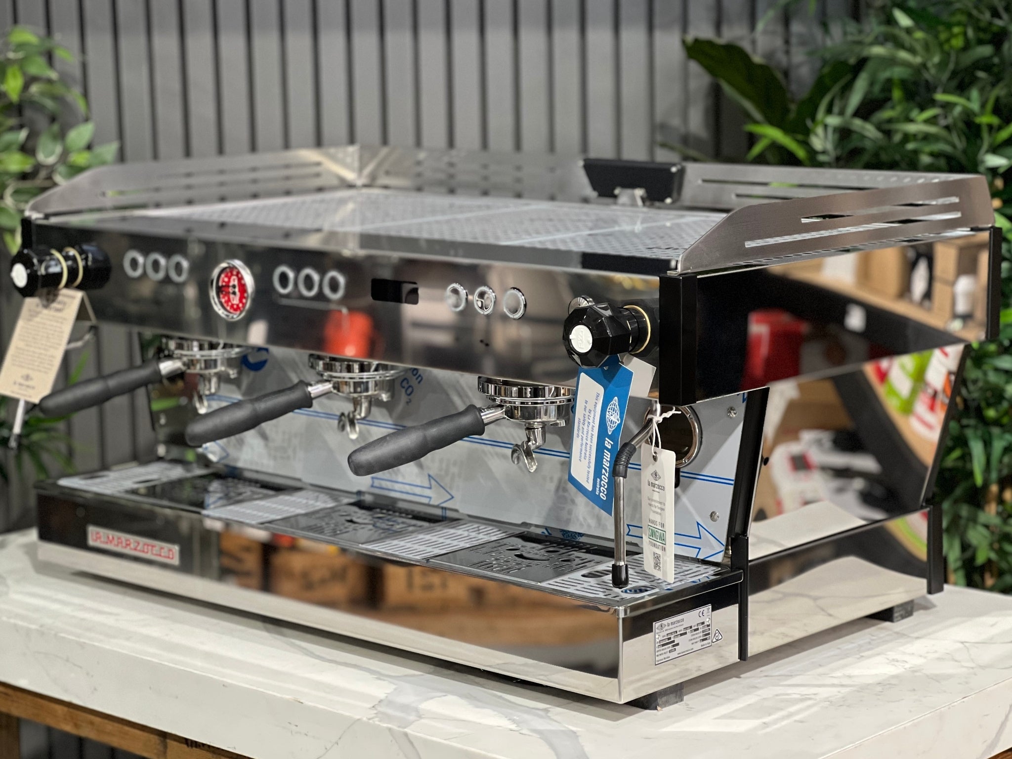 La Marzocco Linea PB ABR - 3 Group Commercial Espresso Machine - Stainless