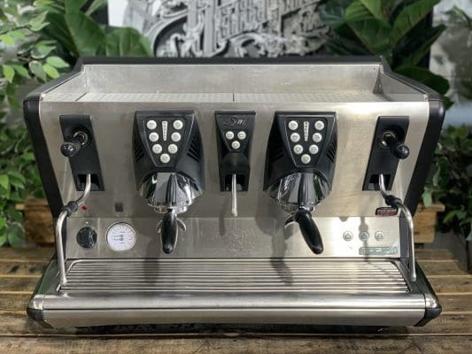 La San Marco 100E - 2 Group Commercial Espresso Machine - Black