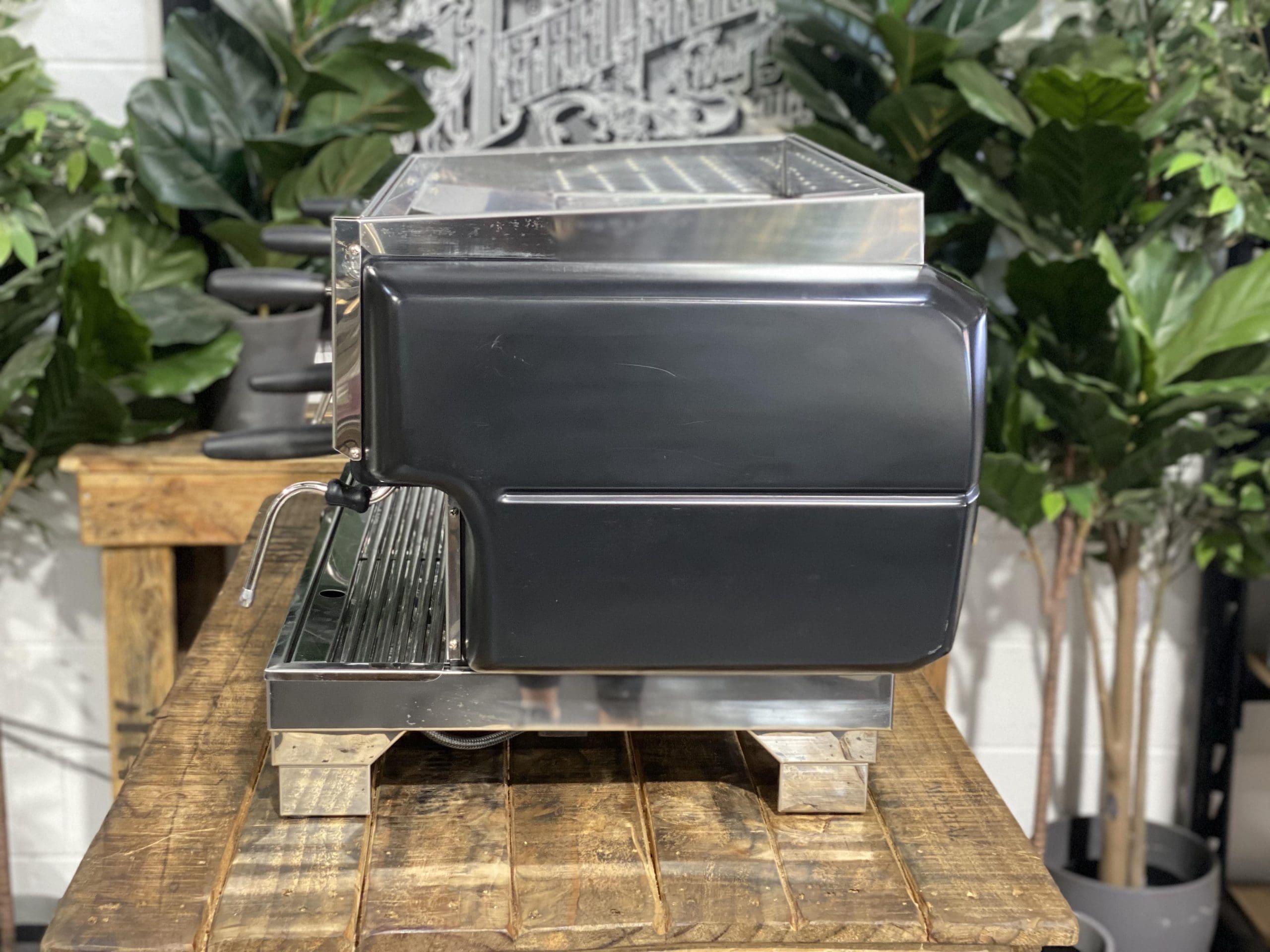 La San Marco 80E Liscea Matte - 2 Group Commercial Espresso Machine - Black