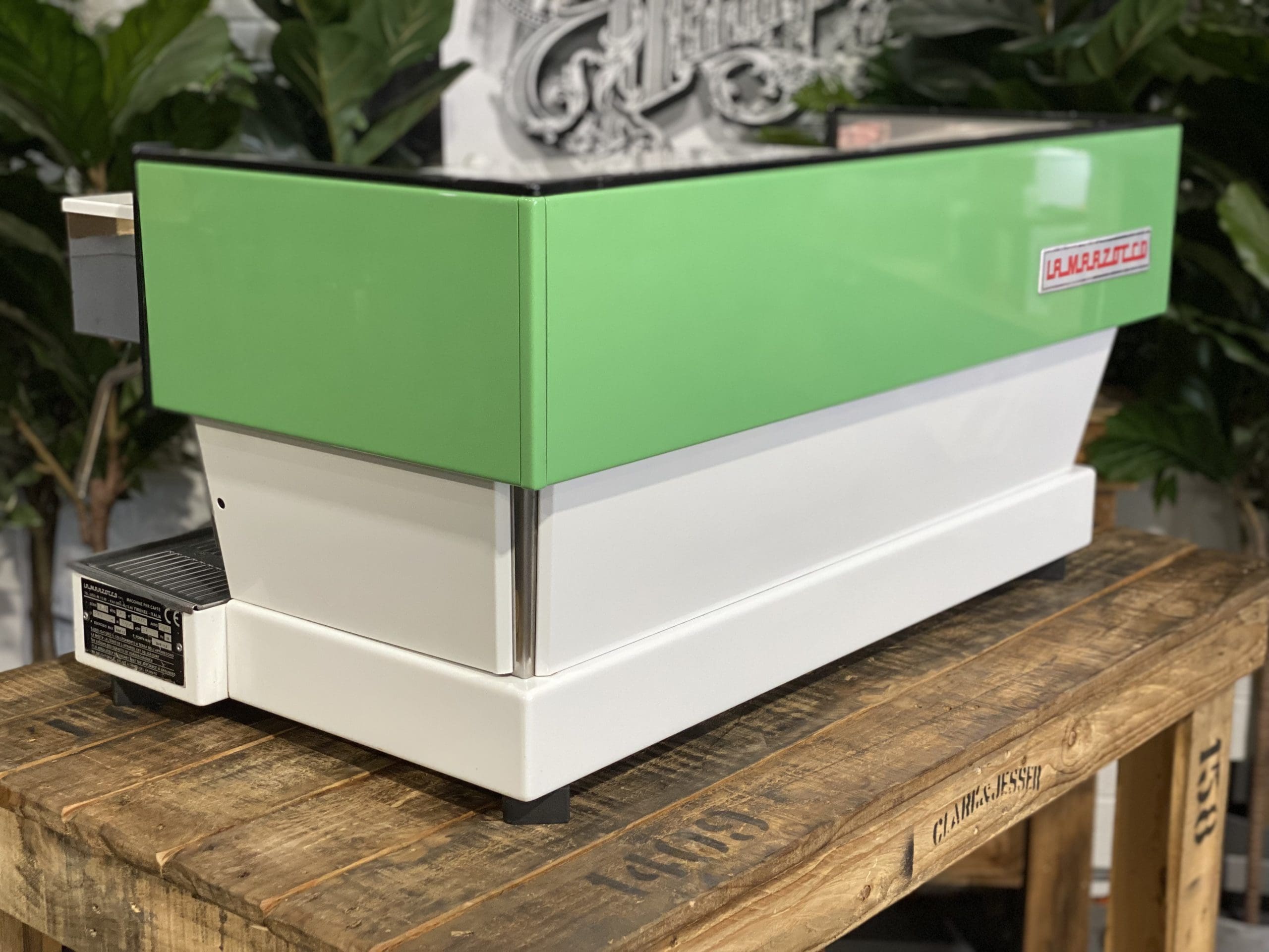 La Marzocco Linea Classic White - 3 Group Commercial Espresso Machine - Green