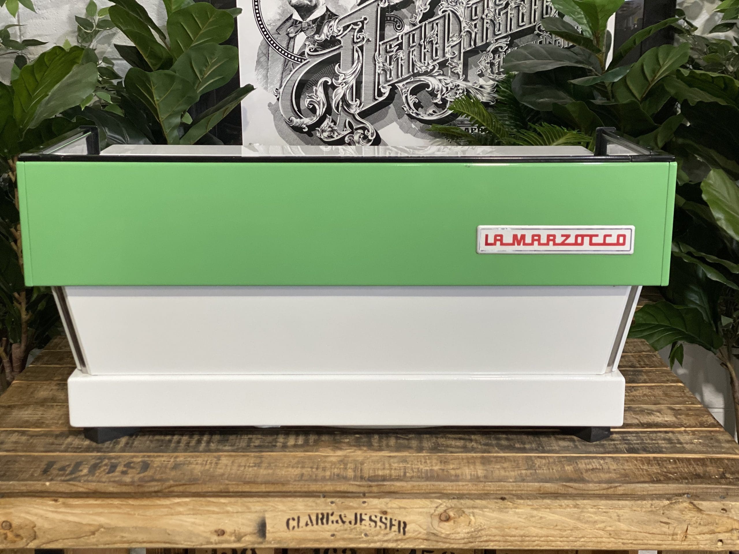 La Marzocco Linea Classic White - 3 Group Commercial Espresso Machine - Green