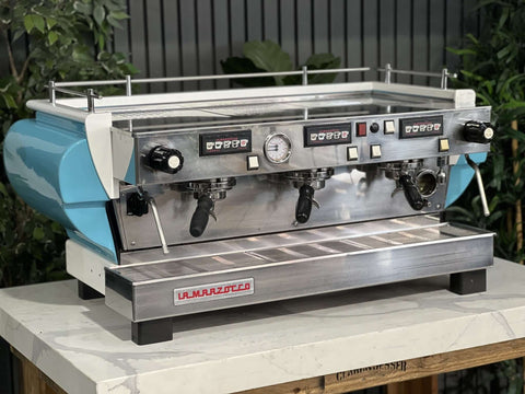 La Marzocco FB70 Blue - 3 Group Commercial Espresso Machine - White