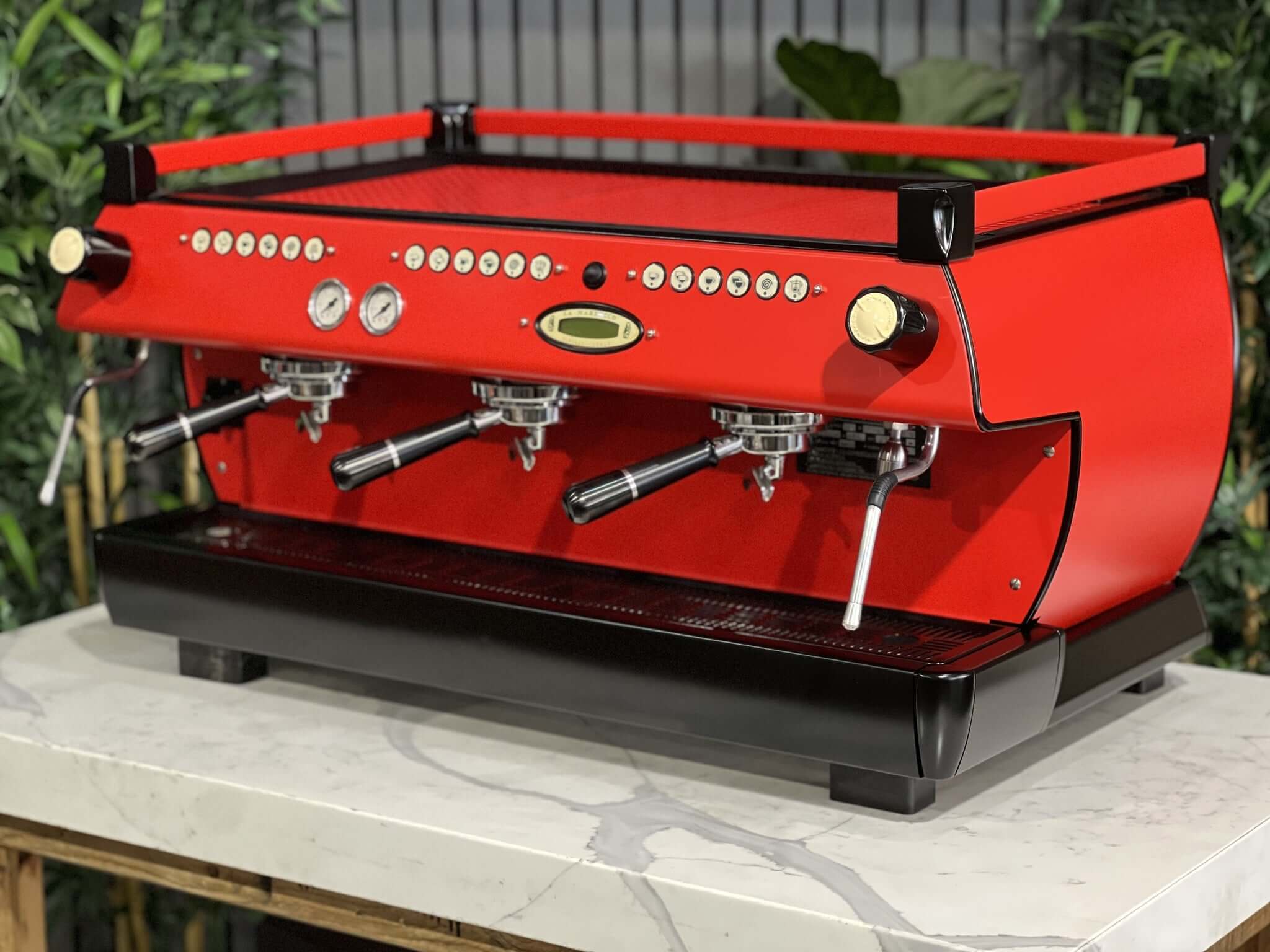 La Marzocco GB5 Red - 3 Group Commercial Espresso Machine - Black