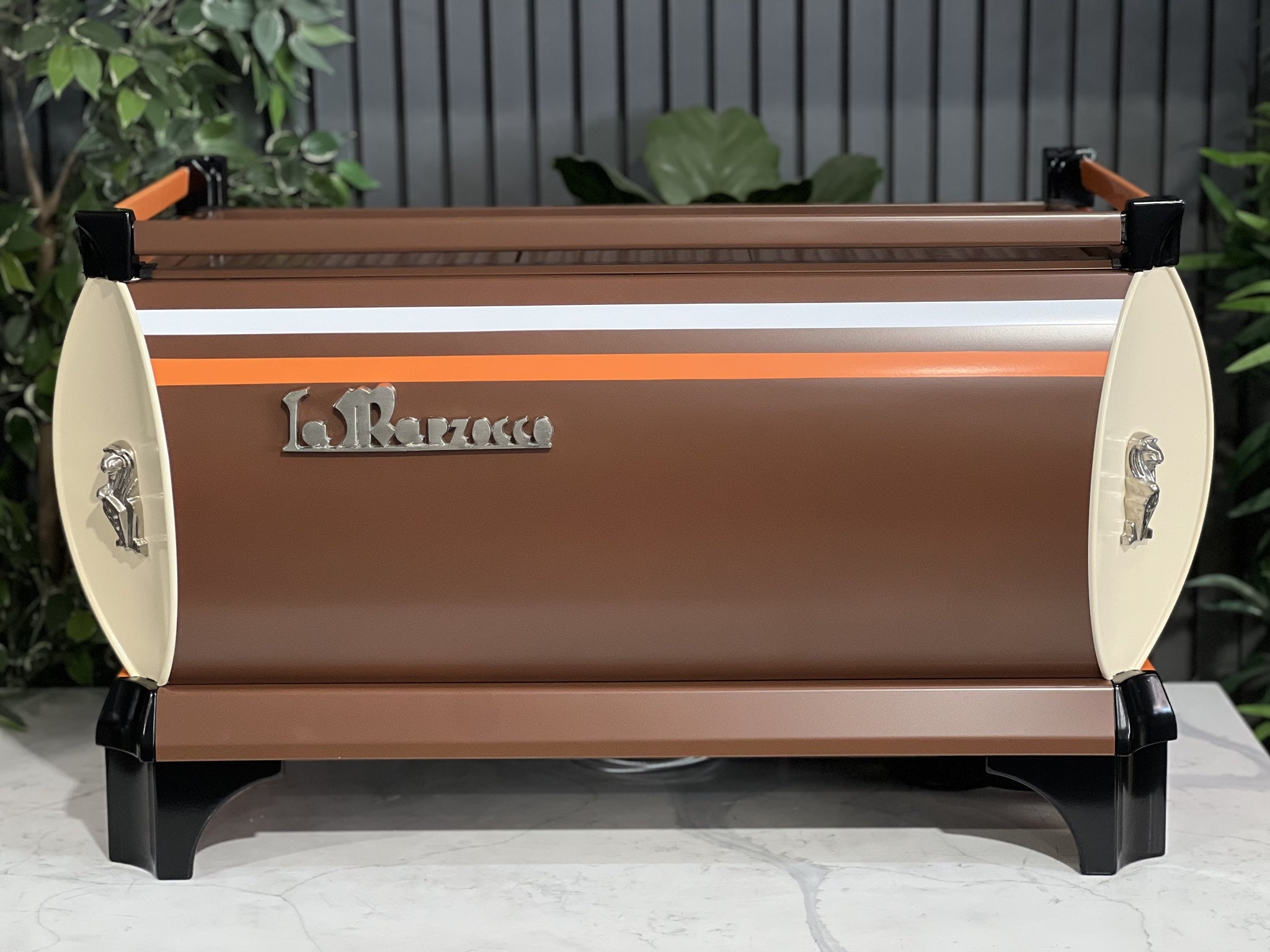 La Marzocco GB5 Orange - 3 Group Commercial Espresso Machine - Brown