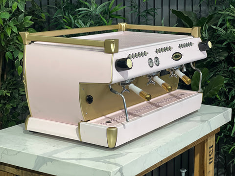 La Marzocco GB5 Pink - 3 Group Commercial Espresso Machine - Gold