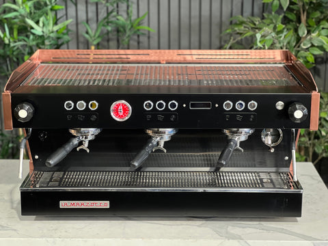 La Marzocco Linea PB Black - 3 Group Commercial Espresso Machine - Copper