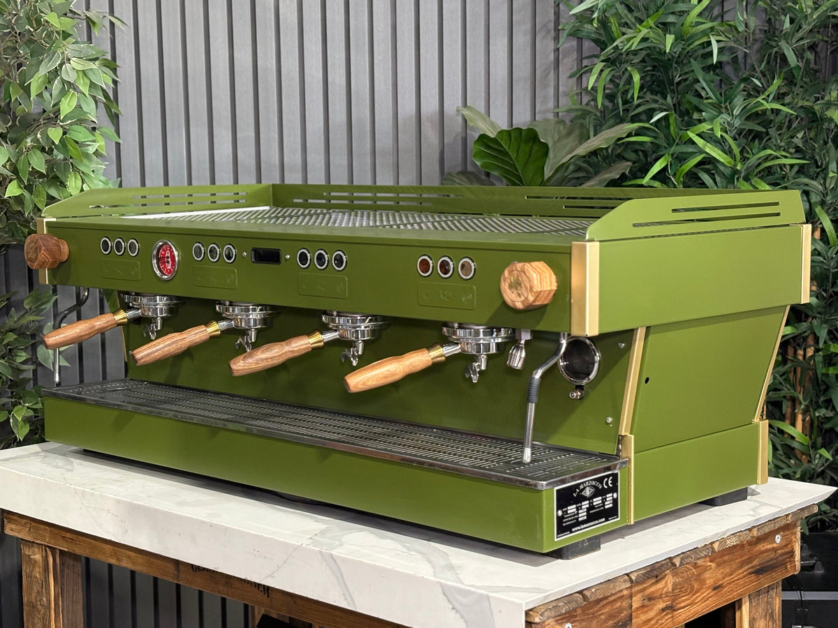 La Marzocco Linea PB - - 4 Group Commercial Espresso Machine - Commercial - Green & Timber