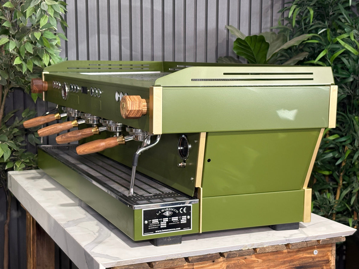 La Marzocco Linea PB - - 4 Group Commercial Espresso Machine - Commercial - Green & Timber