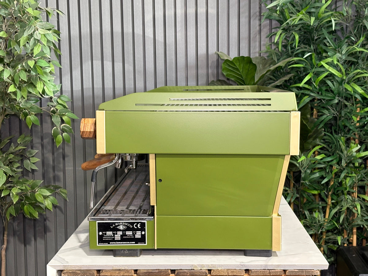 La Marzocco Linea PB - - 4 Group Commercial Espresso Machine - Commercial - Green & Timber
