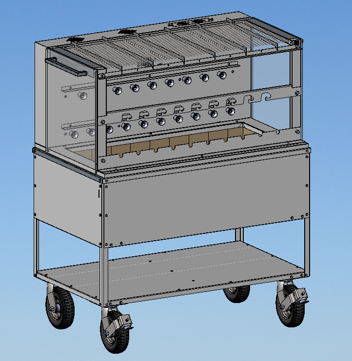 Scheer Light Catering Charcoal Rotisserie Cooktop 1200mm - Dual Level - LCC1200