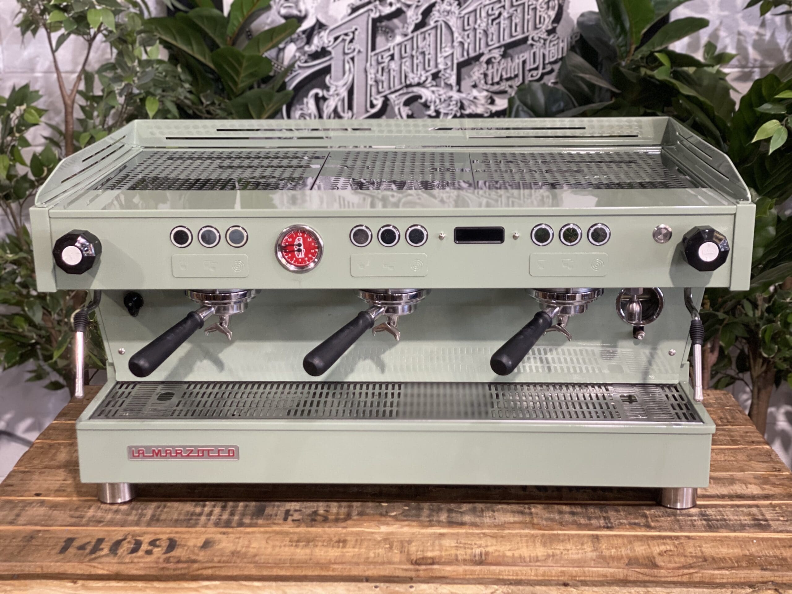 La Marzocco Linea PB Custom Moss - 3 Group Commercial Espresso Machine - Green