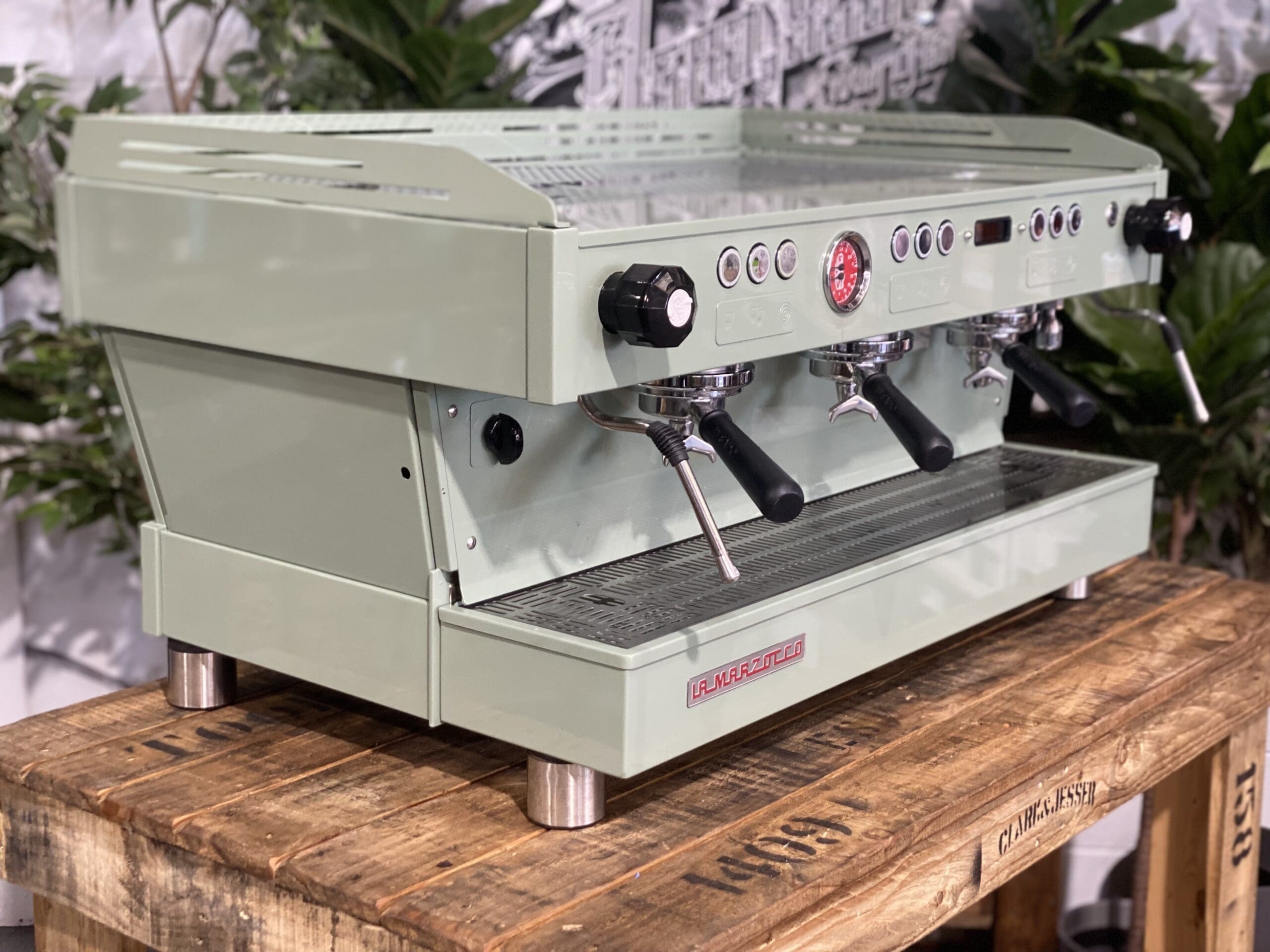 La Marzocco Linea PB Custom Moss - 3 Group Commercial Espresso Machine - Green