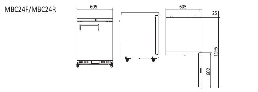 Atosa Solid Door Chiller Fridge