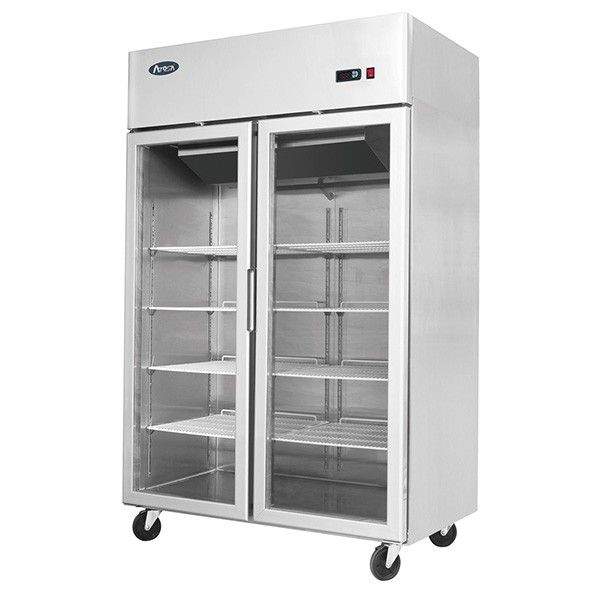 Atosa Top Mounted Double Glass Door Freezer