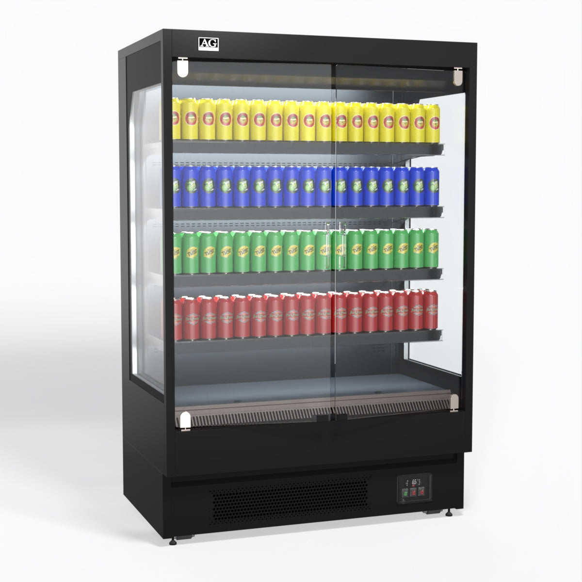 AG 1315mm Supermarket Multi Deck Showcase 2 door Glass Fridge