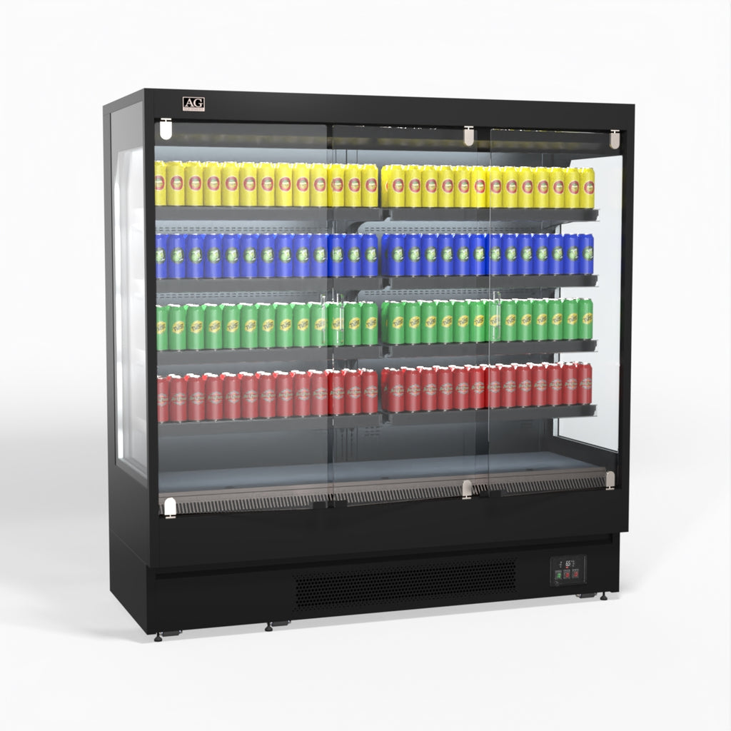 AG 1940mm Supermarket Multi Deck Showcase 3 door Glass Fridge MSD2000