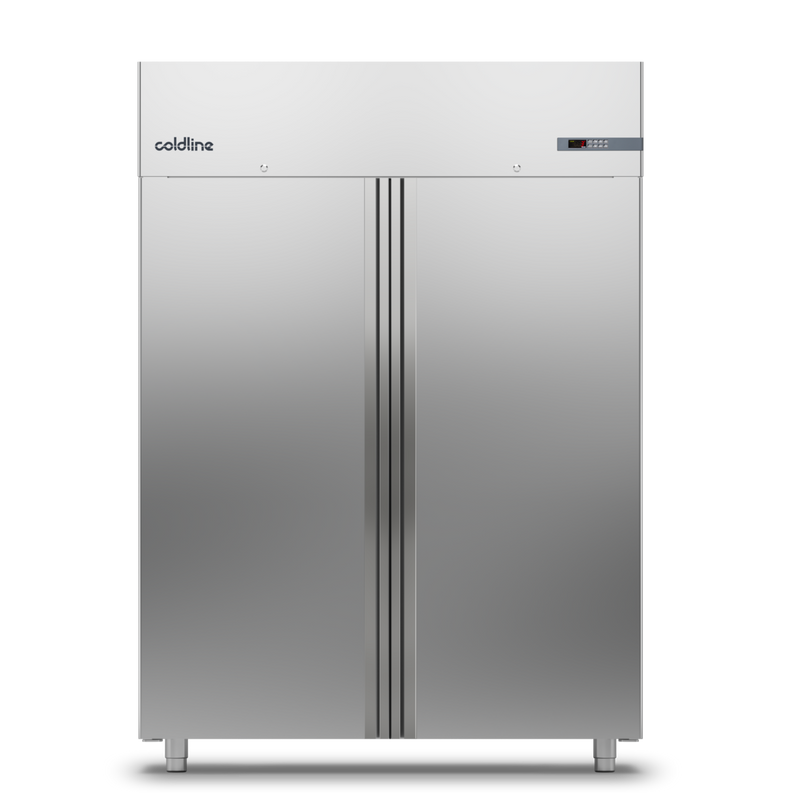 Coldline Double Door Upright Smart Cabinet Fridge 1400Lt