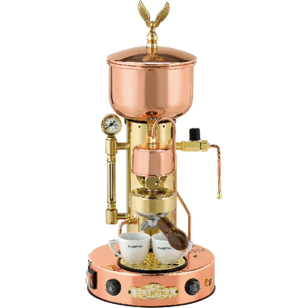 Micro Casa Semi Auto Espresso Machine - Copper/Brass or Chrome Finish